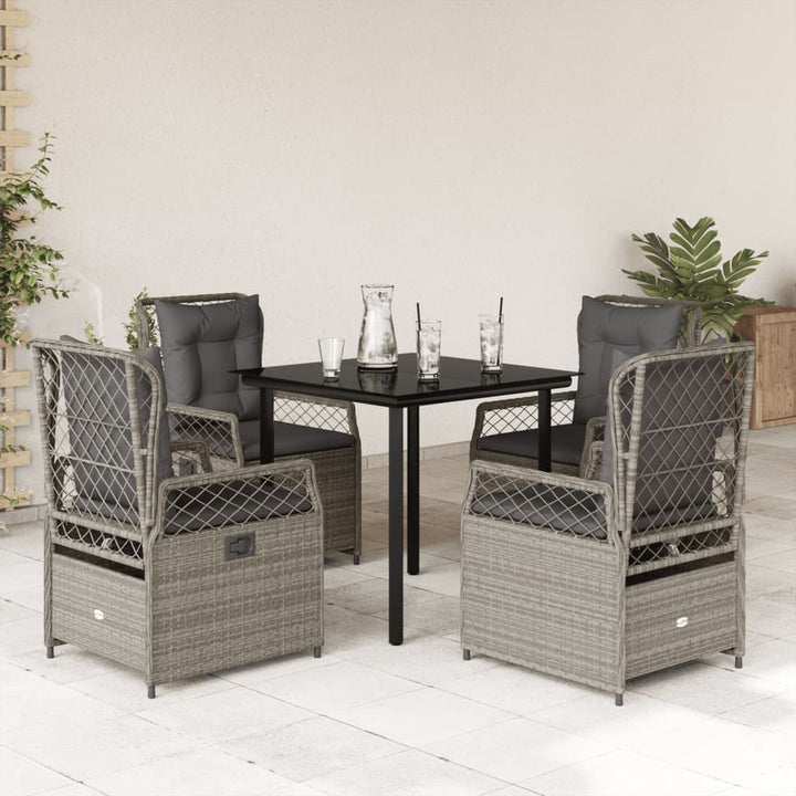 Set Mobilier De Grădină Cu Perne, 7 Piese, , Poliratan