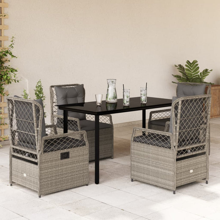 Set Mobilier De Grădină Cu Perne, 7 Piese, , Poliratan