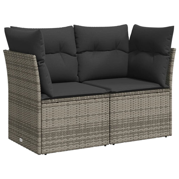 Set Mobilier Grădină Cu Perne, 6 Piese, , Poliratan