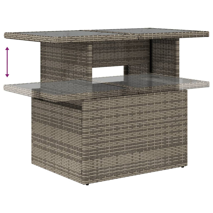 Set Mobilier Grădină Cu Perne, 6 Piese, , Poliratan