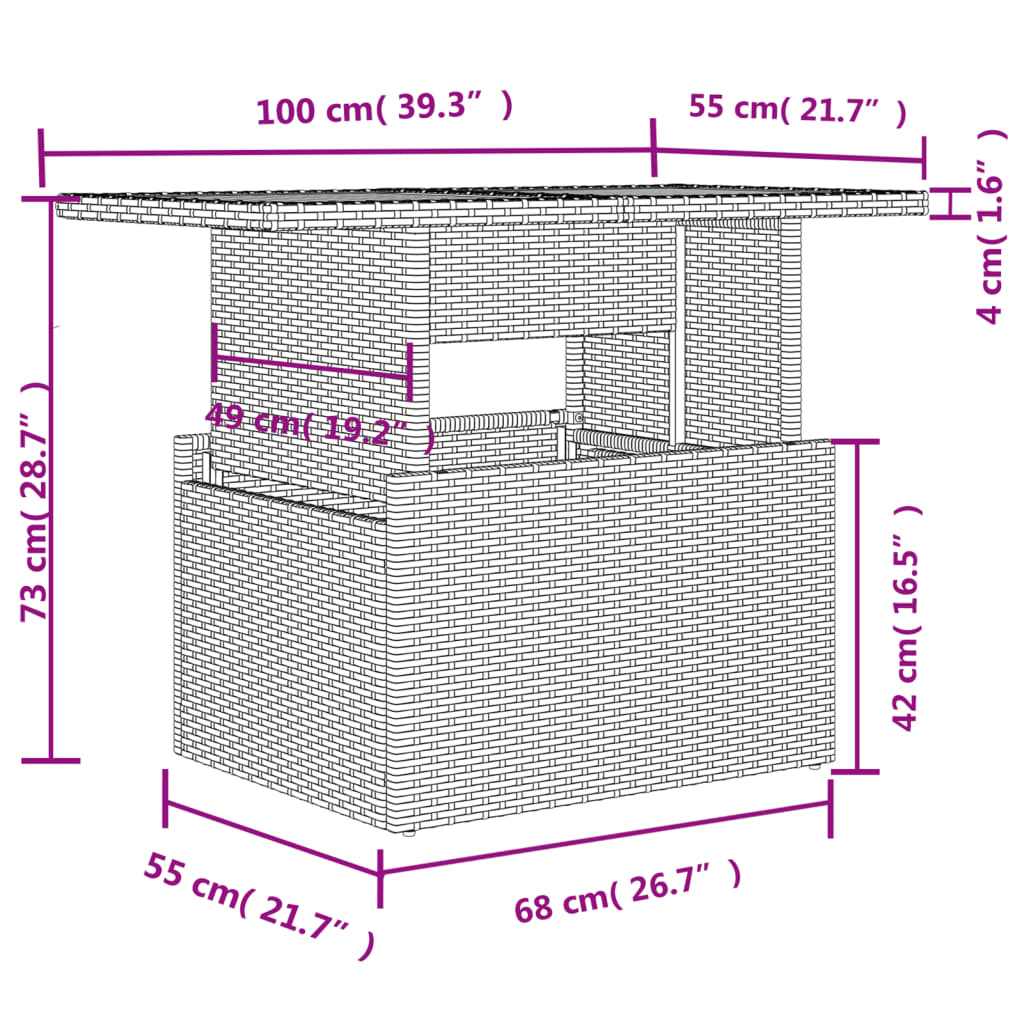 Set Mobilier Grădină Cu Perne, 6 Piese, , Poliratan