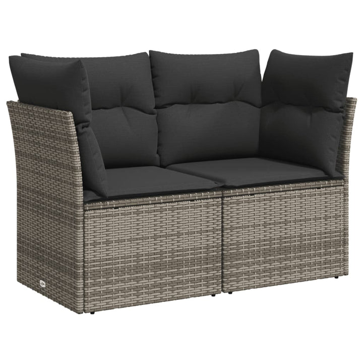 Set Canapele De Grădină, 7 Piese, Cu Perne, , Poliratan