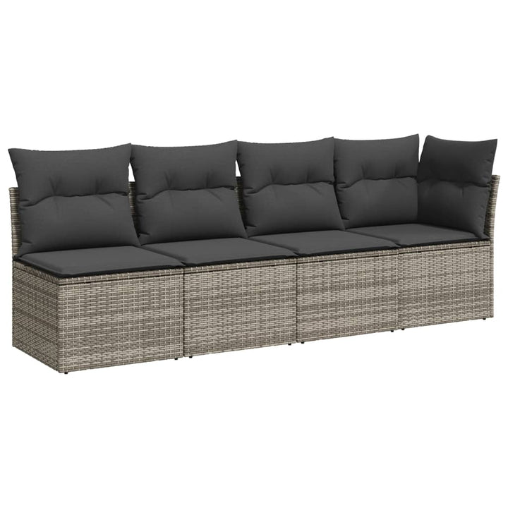Set Canapele De Grădină, 7 Piese, Cu Perne, , Poliratan