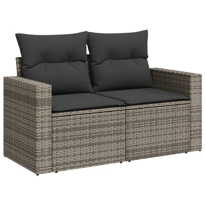 Set Canapea De Grădină Cu Perne, 5 Piese, , Poliratan