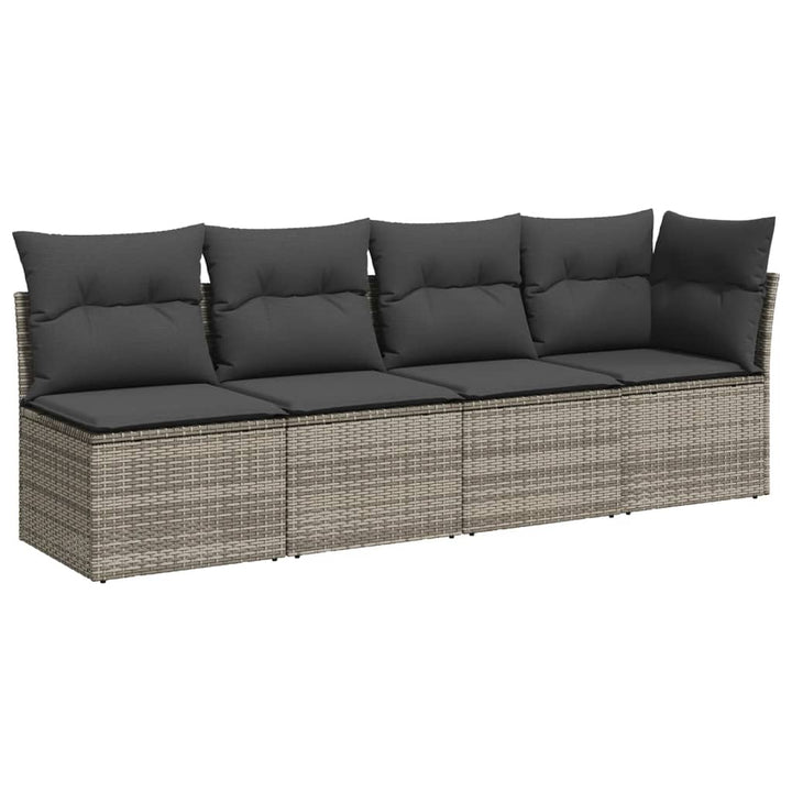 Set Canapele De Grădină, 7 Piese, Cu Perne, , Poliratan