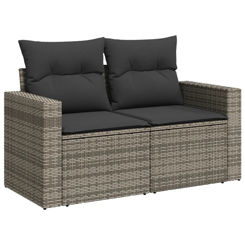 Set Canapele De Grădină, 7 Piese, Cu Perne, , Poliratan