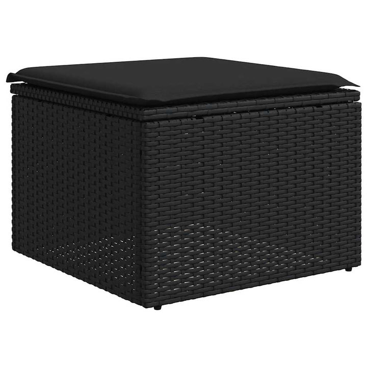 Set Mobilier De Grădină Cu Perne, 9 Piese, , Poliratan