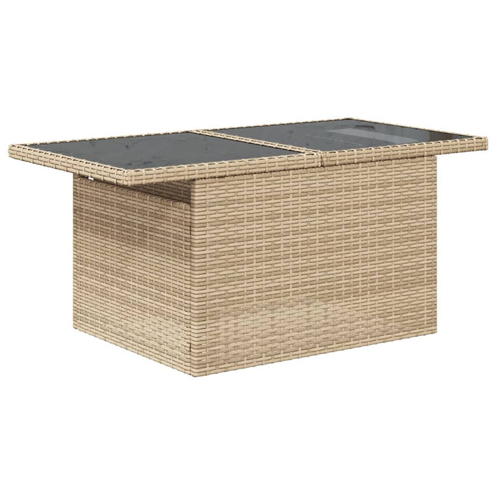 Set Canapele De Grădină Cu Perne, 10 Piese, Bej, Poliratan