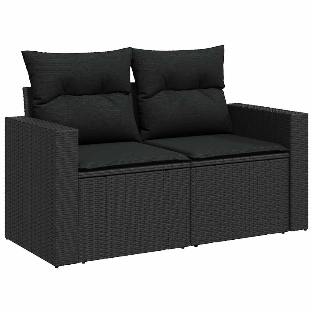 Set Canapele De Grădină Cu Perne, 11 Piese, , Poliratan