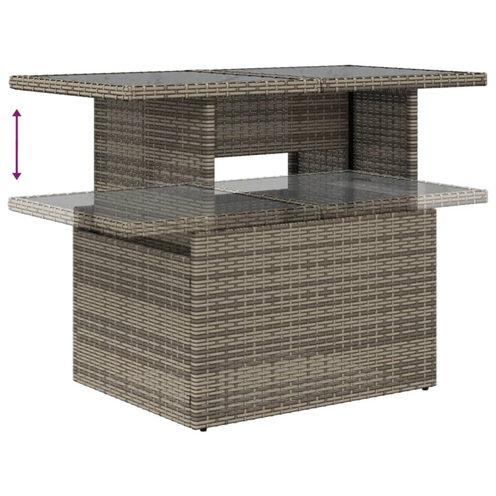 Set Mobilier Grădină Cu Perne, 6 Piese, , Poliratan