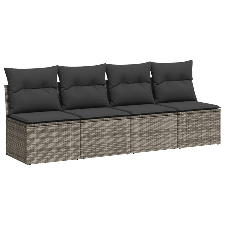 Set Canapele De Grădină, 9 Piese, Cu Perne, , Poliratan