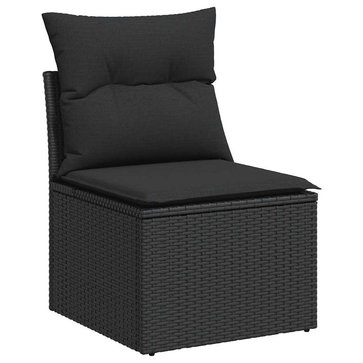Set Canapele De Grădină Cu Perne, 10 Piese, , Poliratan