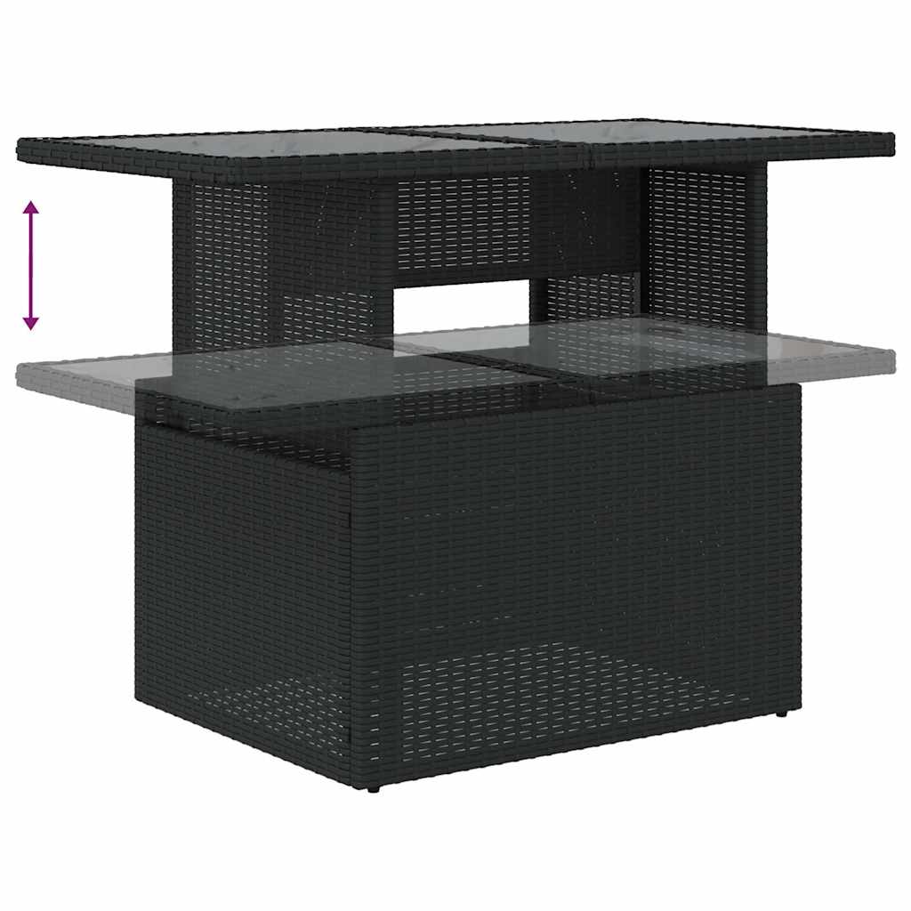 Set Canapele De Grădină Cu Perne, 10 Piese, , Poliratan