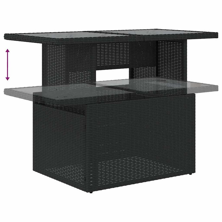 Set Canapele De Grădină Cu Perne, 10 Piese, , Poliratan