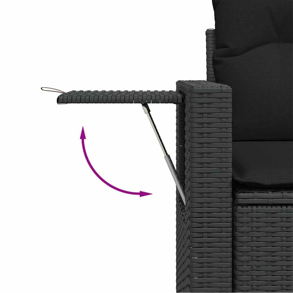 Set Canapele De Grădină Cu Perne, 10 Piese, , Poliratan