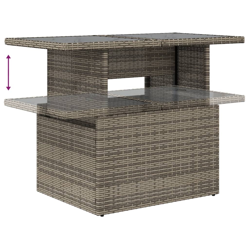 Set Mobilier Grădină Cu Perne, 6 Piese, , Poliratan