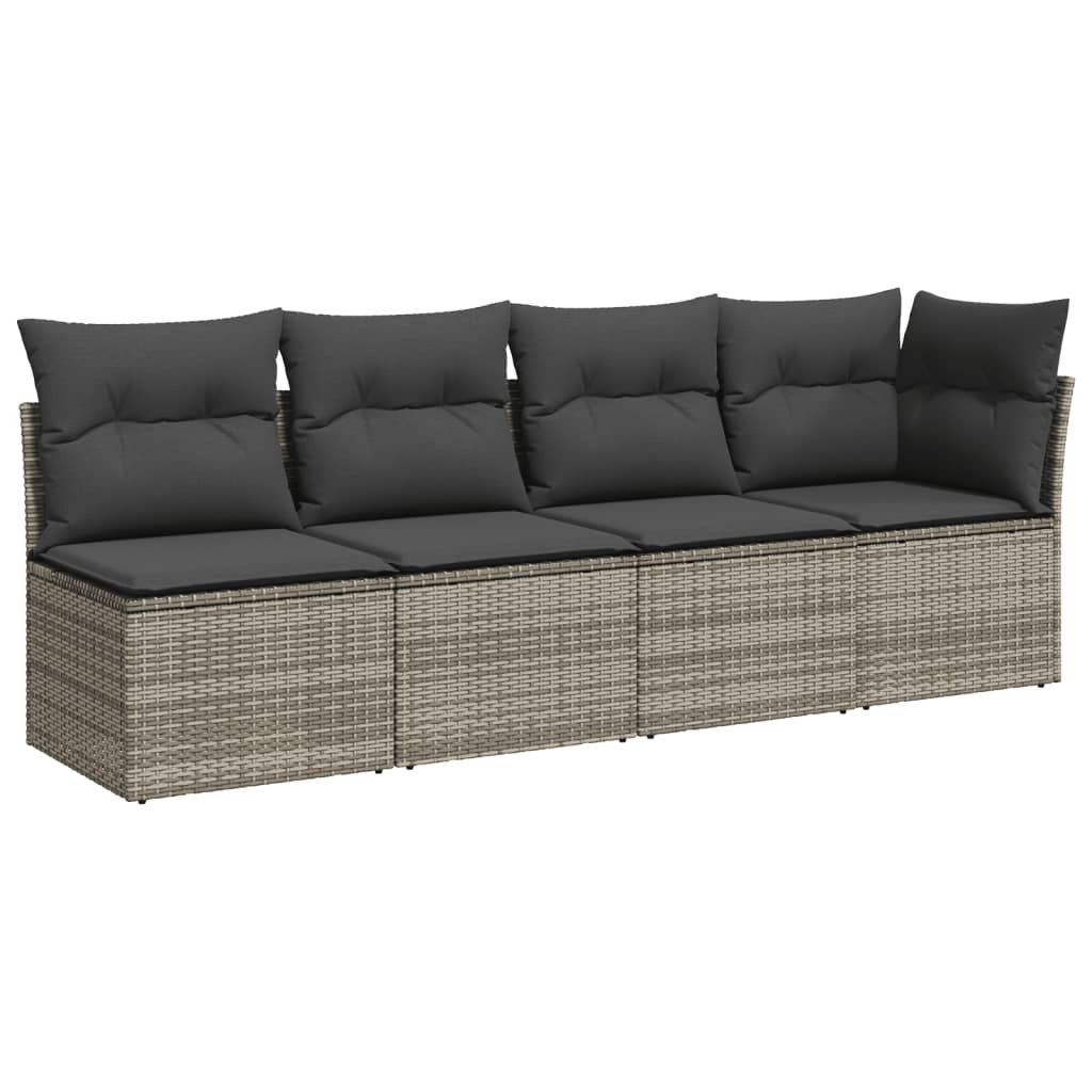 Set Canapele De Grădină Cu Perne, 8 Piese, , Poliratan