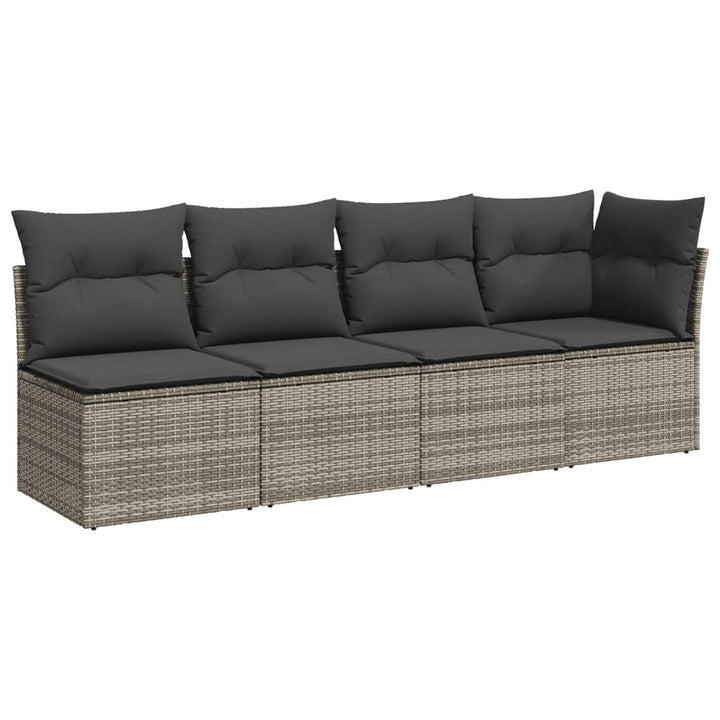 Set Canapele De Grădină Cu Perne, 8 Piese, , Poliratan