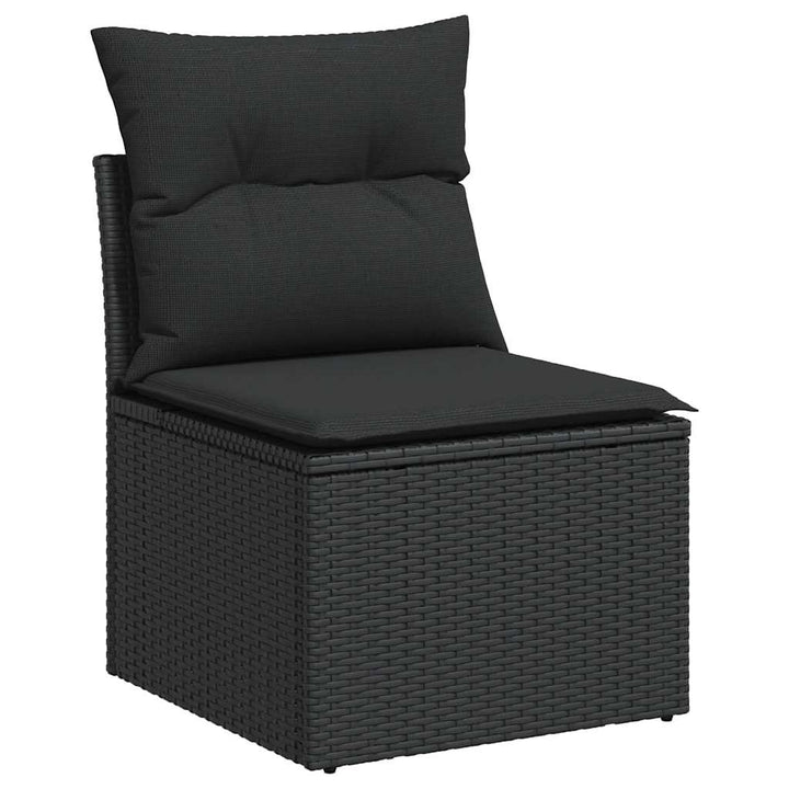 Set Canapele De Grădină Cu Perne, 11 Piese, , Poliratan