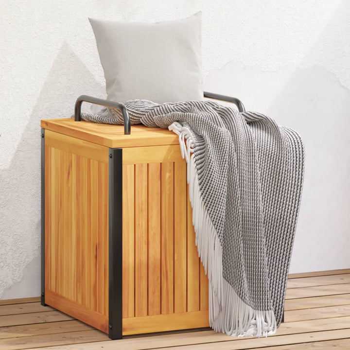 Cutie Perne De Exterior 110X45X42/53Cm Lemn Masiv Acacia/Oțel