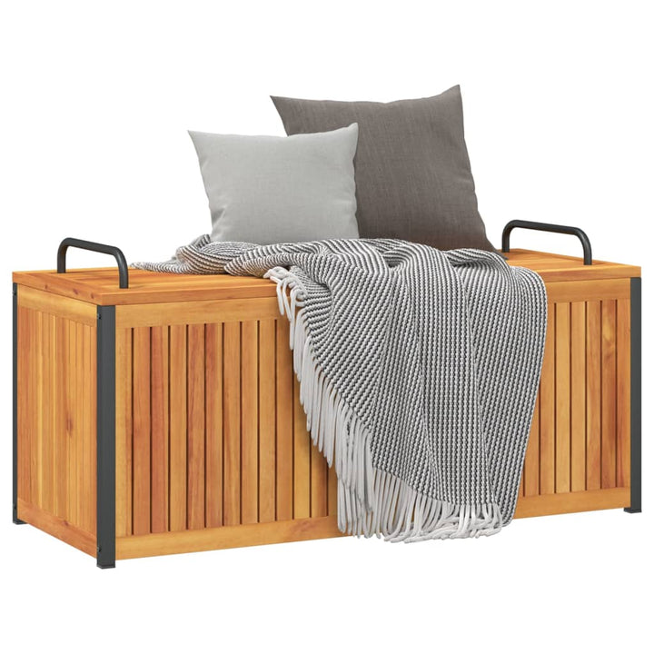 Cutie Perne De Exterior 110X45X42/53Cm Lemn Masiv Acacia/Oțel