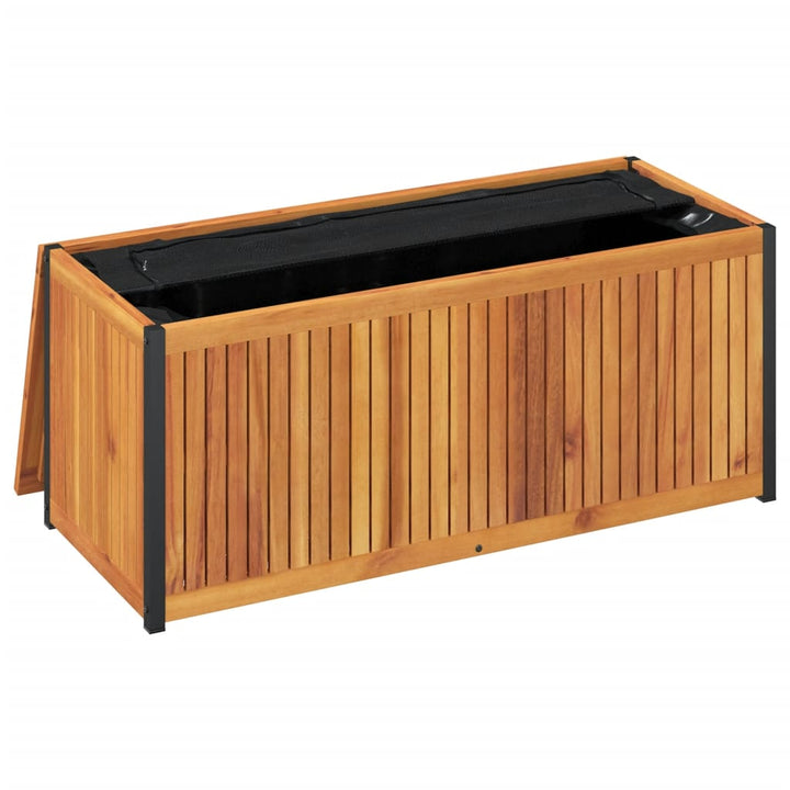 Cutie Perne De Exterior 110X45X42/53Cm Lemn Masiv Acacia/Oțel