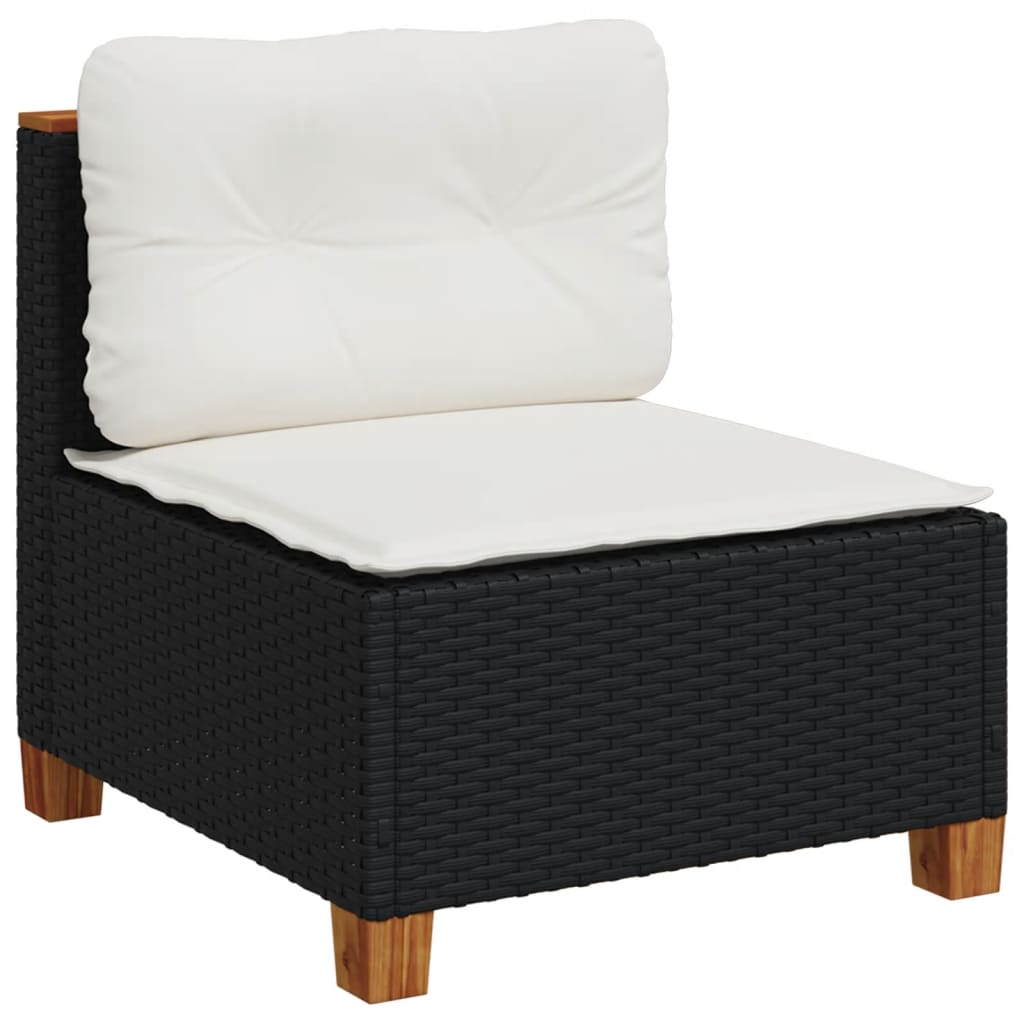 Set Mobilier De Grădină Cu Perne, 5 Piese, , Poliratan