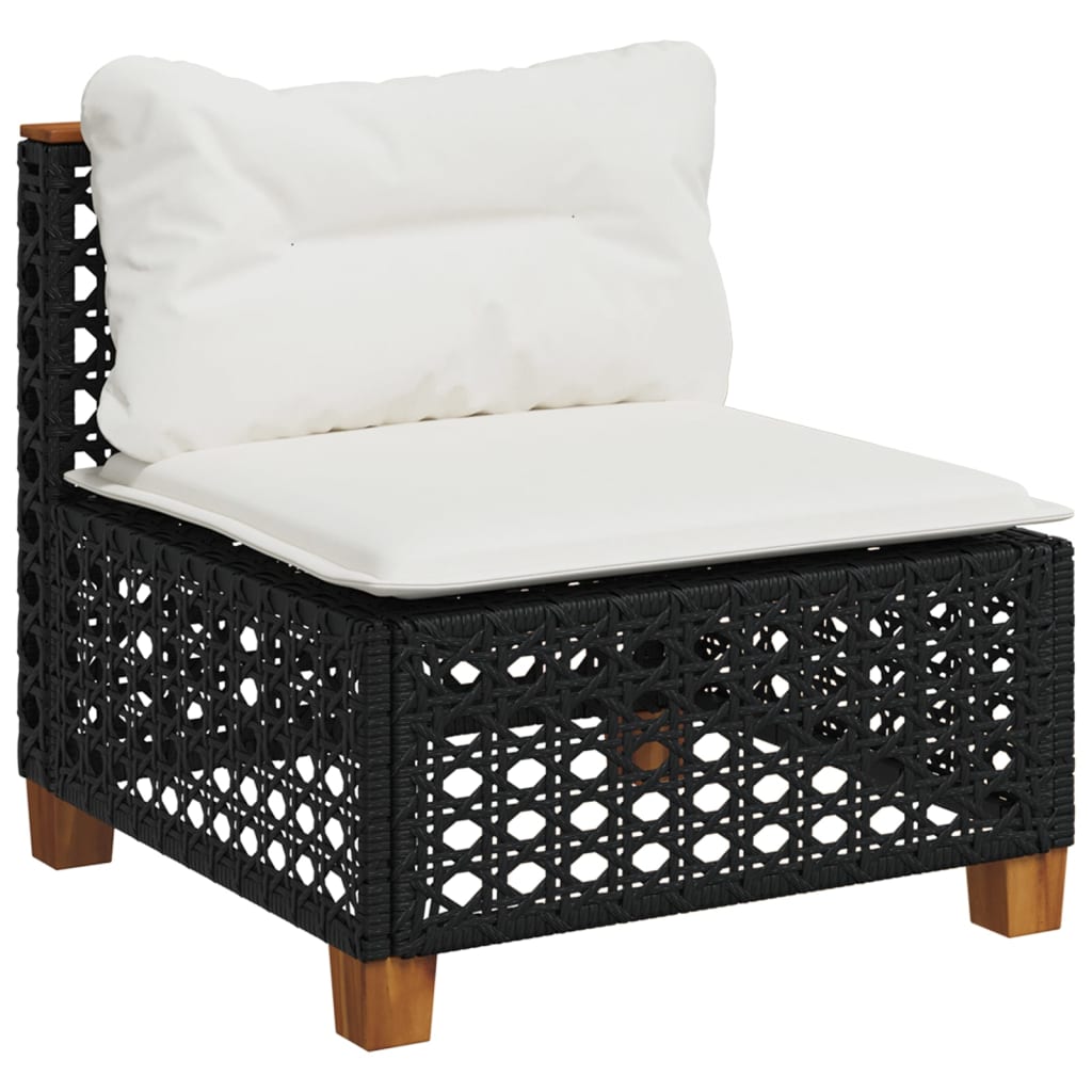 Set Canapele De Grădină Cu Perne, 7 Piese, , Poliratan