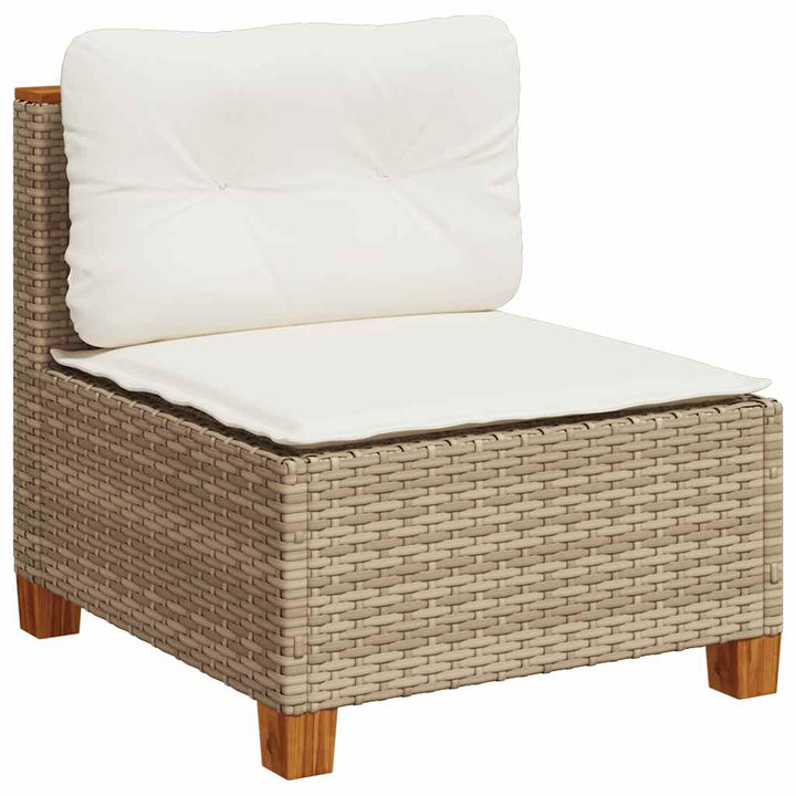 Set Canapele De Grădină Cu Perne, 10 Piese, , Poliratan