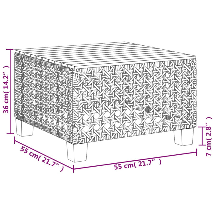 Set Canapele De Grădină Cu Perne, 11 Piese, , Poliratan