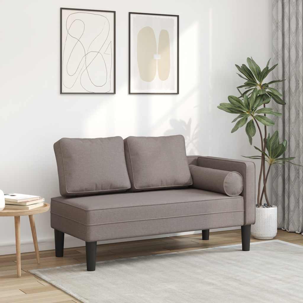 Șezlong Cu Perne, , Material Textil