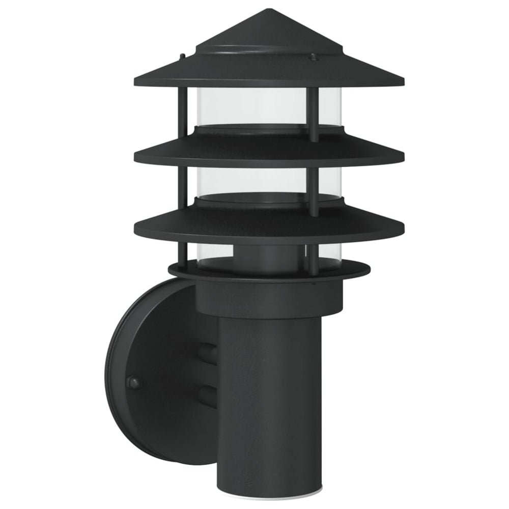 Lampă Exterioară De Perete, , Oțel Inoxidabil Negru