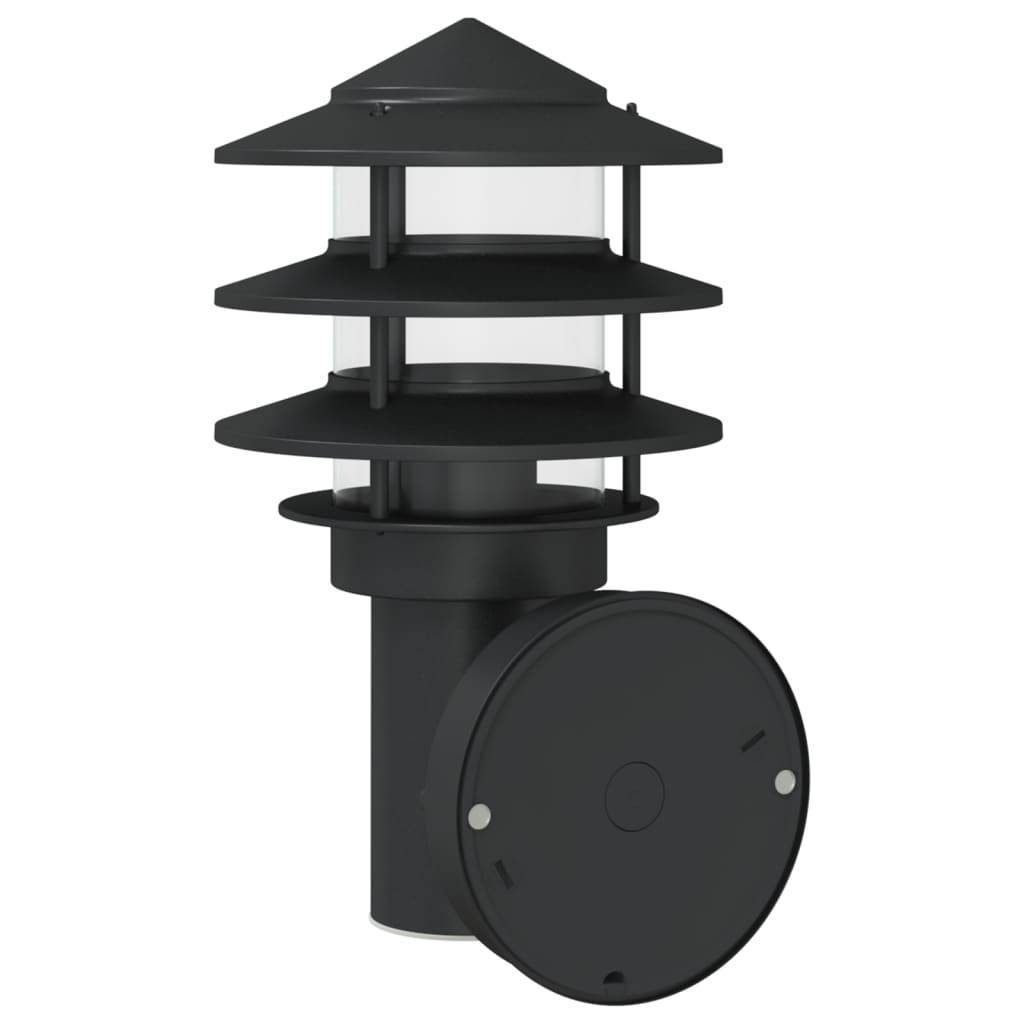 Lampă Exterioară De Perete, , Oțel Inoxidabil Negru