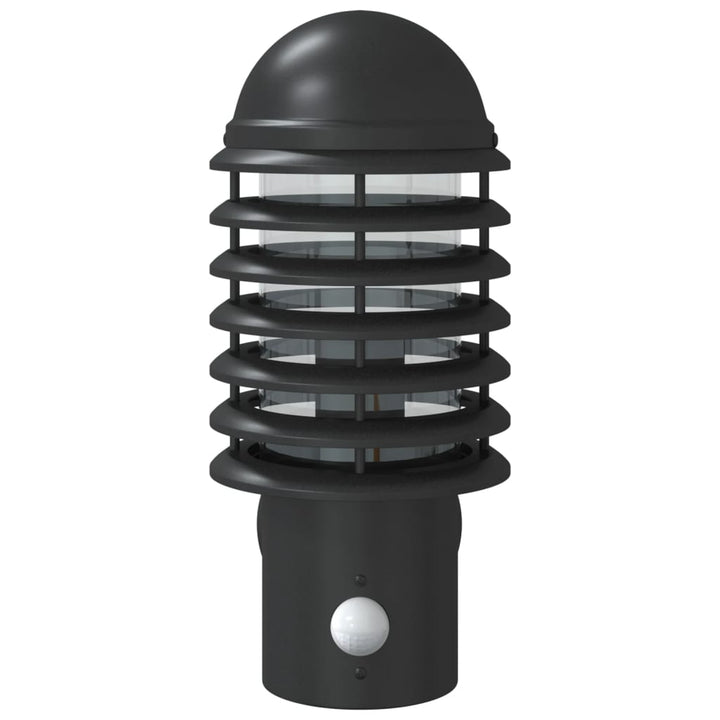Vixl Lampă Exterioară De Perete Cu Senzor, , Oțel Inoxibil Negru
