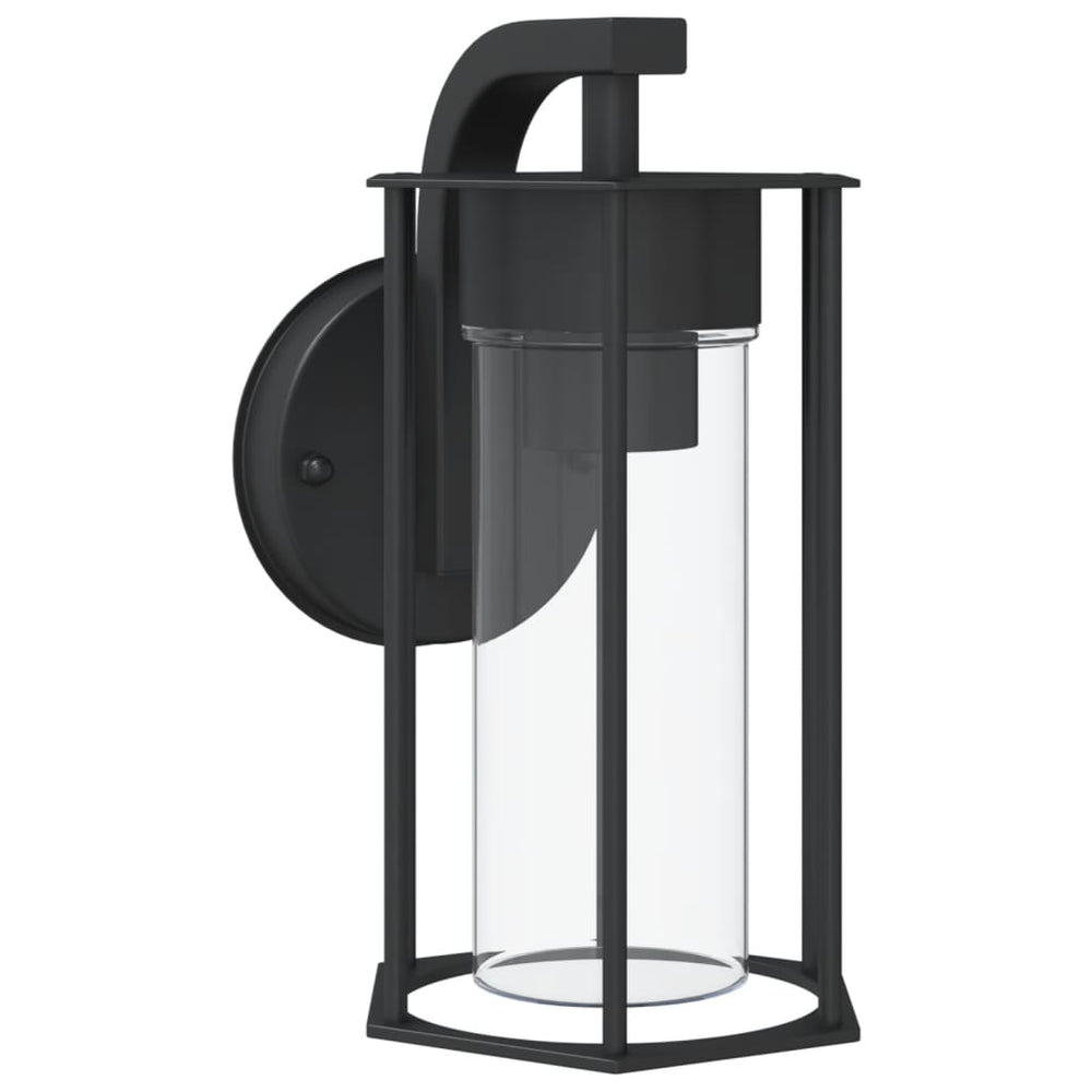 Lampă Exterioară De Perete, Negru, Oțel Inoxidabil