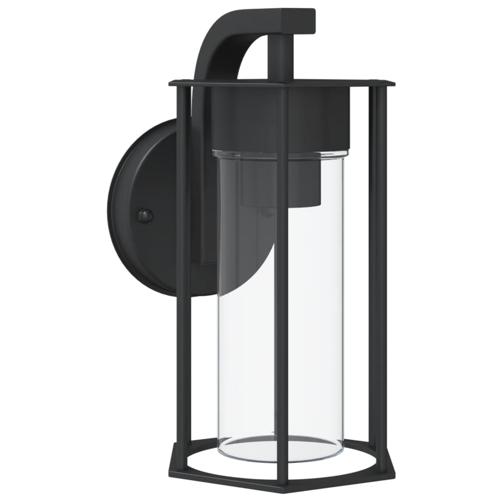 Lampă Exterioară De Perete, Negru, Oțel Inoxidabil
