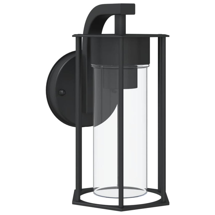Lampă Exterioară De Perete, Negru, Oțel Inoxidabil