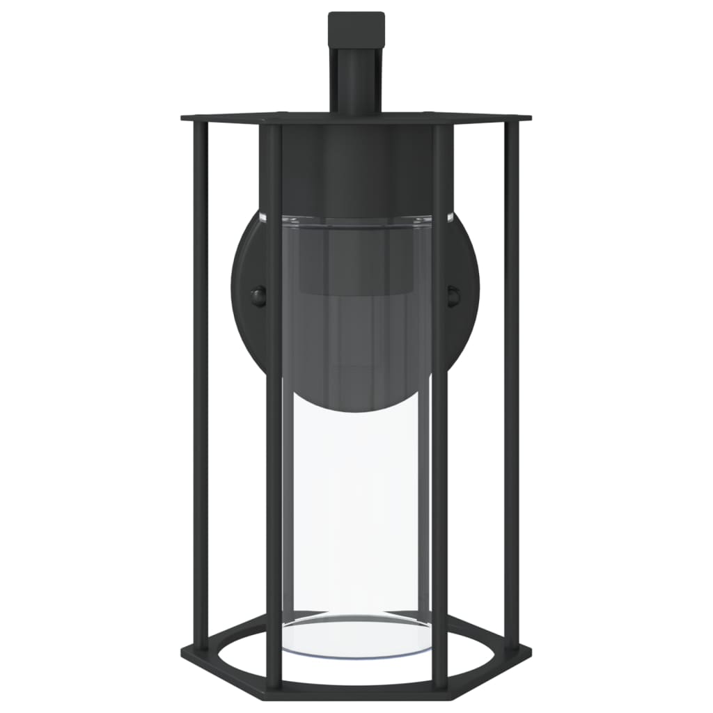 Lampă Exterioară De Perete, Negru, Oțel Inoxidabil
