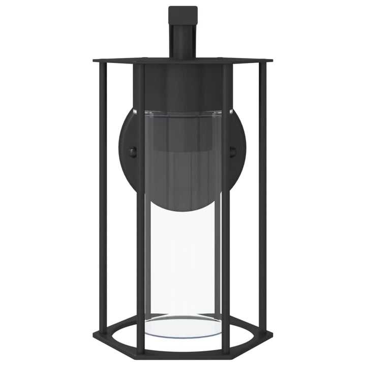 Lampă Exterioară De Perete, Negru, Oțel Inoxidabil