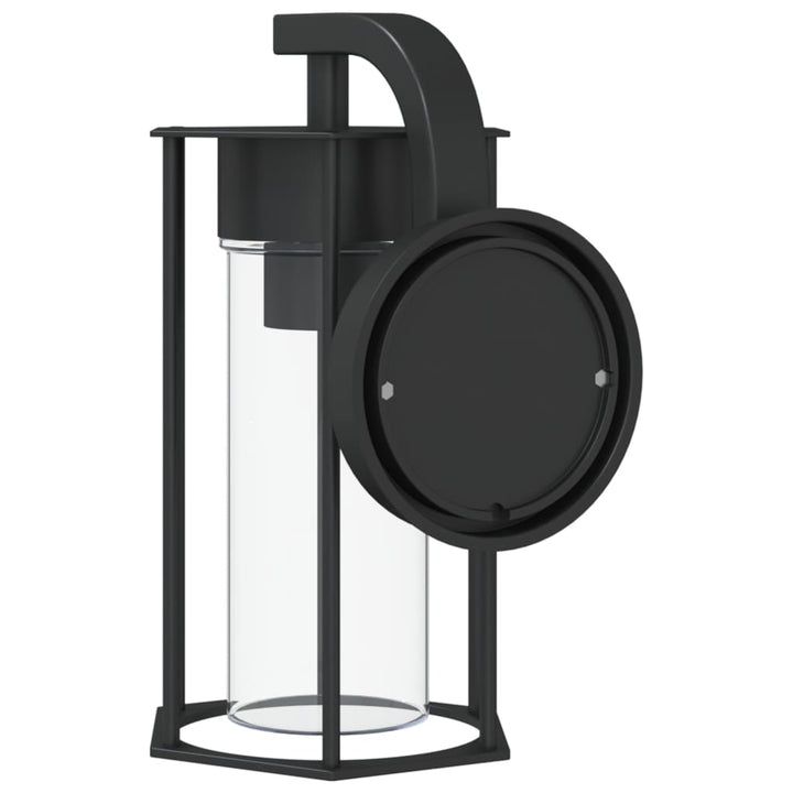 Lampă Exterioară De Perete, Negru, Oțel Inoxidabil