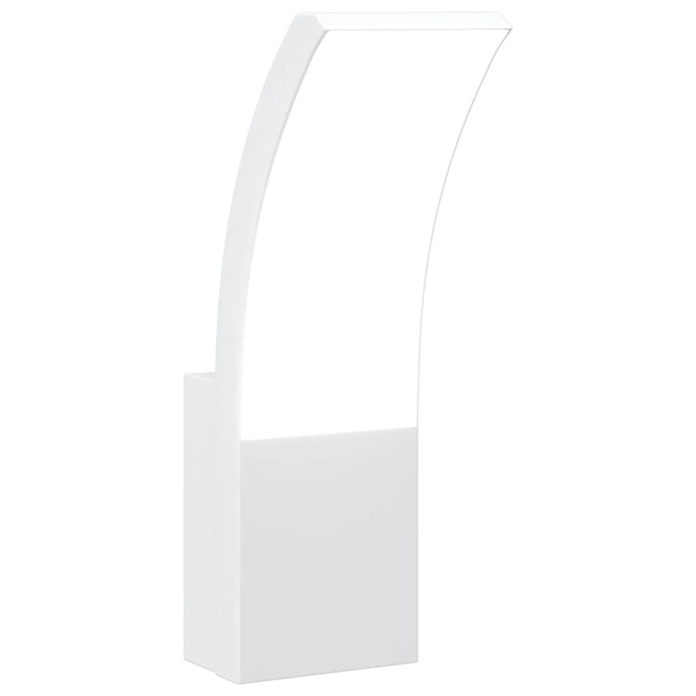 Lampă Exterioară De Perete Cu Led, , Aluminiu Turnat Alb