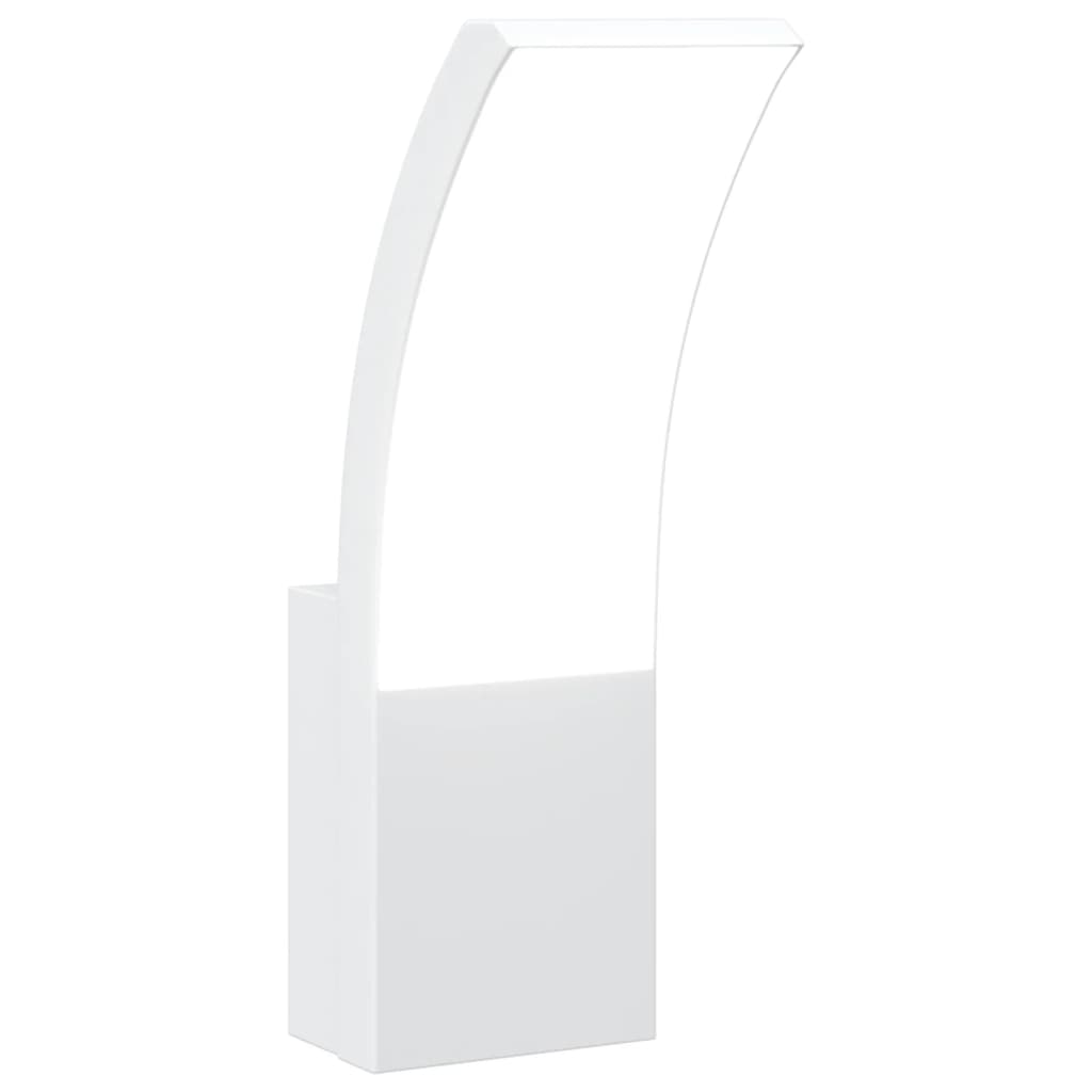 Lampă Exterioară De Perete Cu Led, , Aluminiu Turnat Alb
