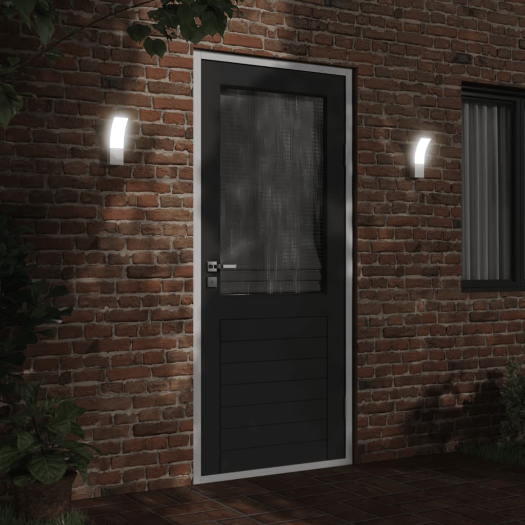 Lampă Exterioară De Perete Cu Led, , Aluminiu Turnat Alb