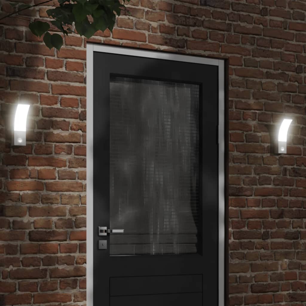 Lampă Exterioară De Perete Cu Led, , Aluminiu Turnat Alb