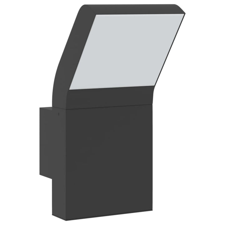 Lămpi Exterioare De Perete Cu Led 2 Buc. , Aluminiu Turnat Negru