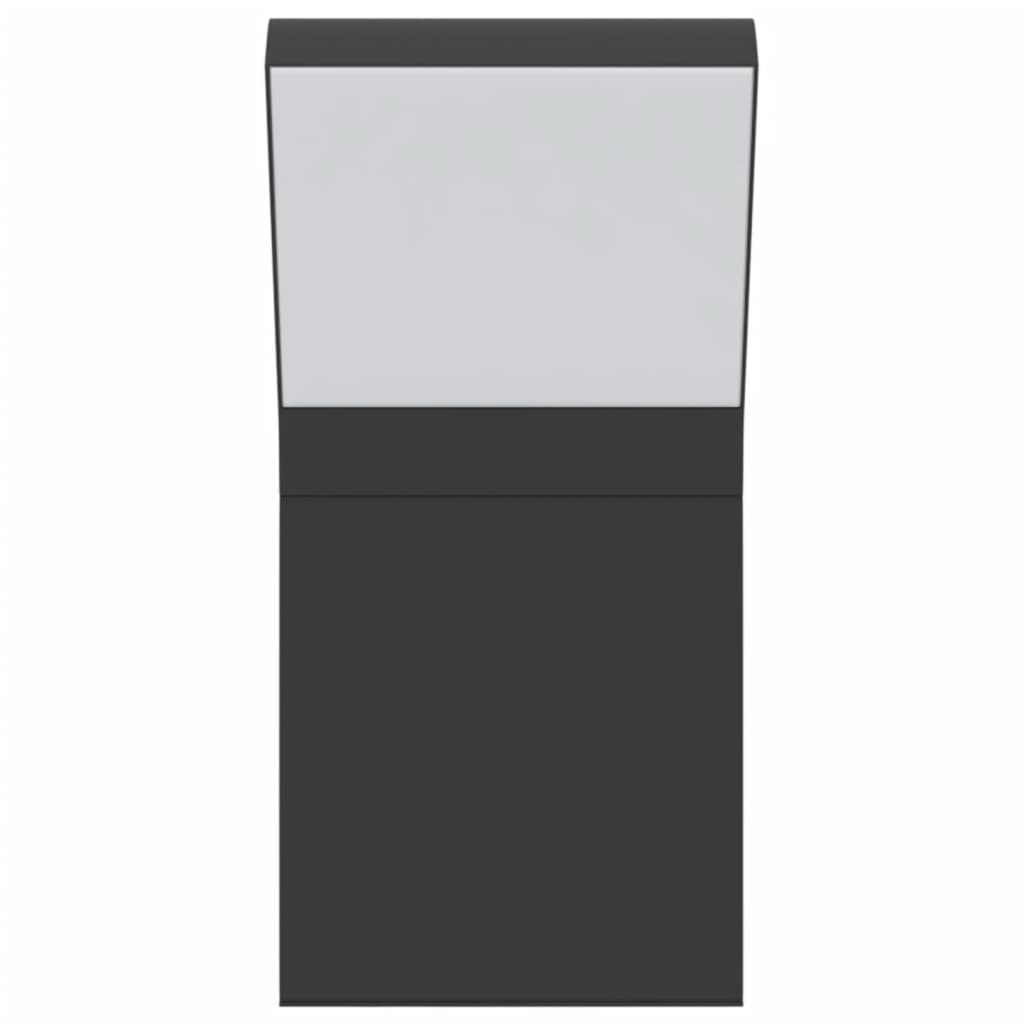Lămpi Exterioare De Perete Cu Led 2 Buc. , Aluminiu Turnat Negru