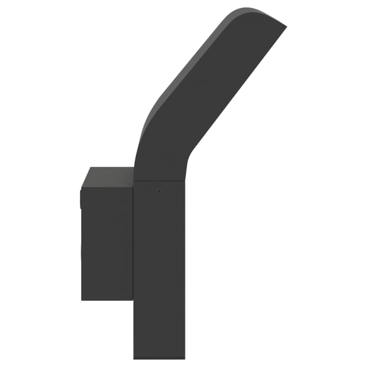 Lămpi Exterioare De Perete Cu Led 2 Buc. , Aluminiu Turnat Negru