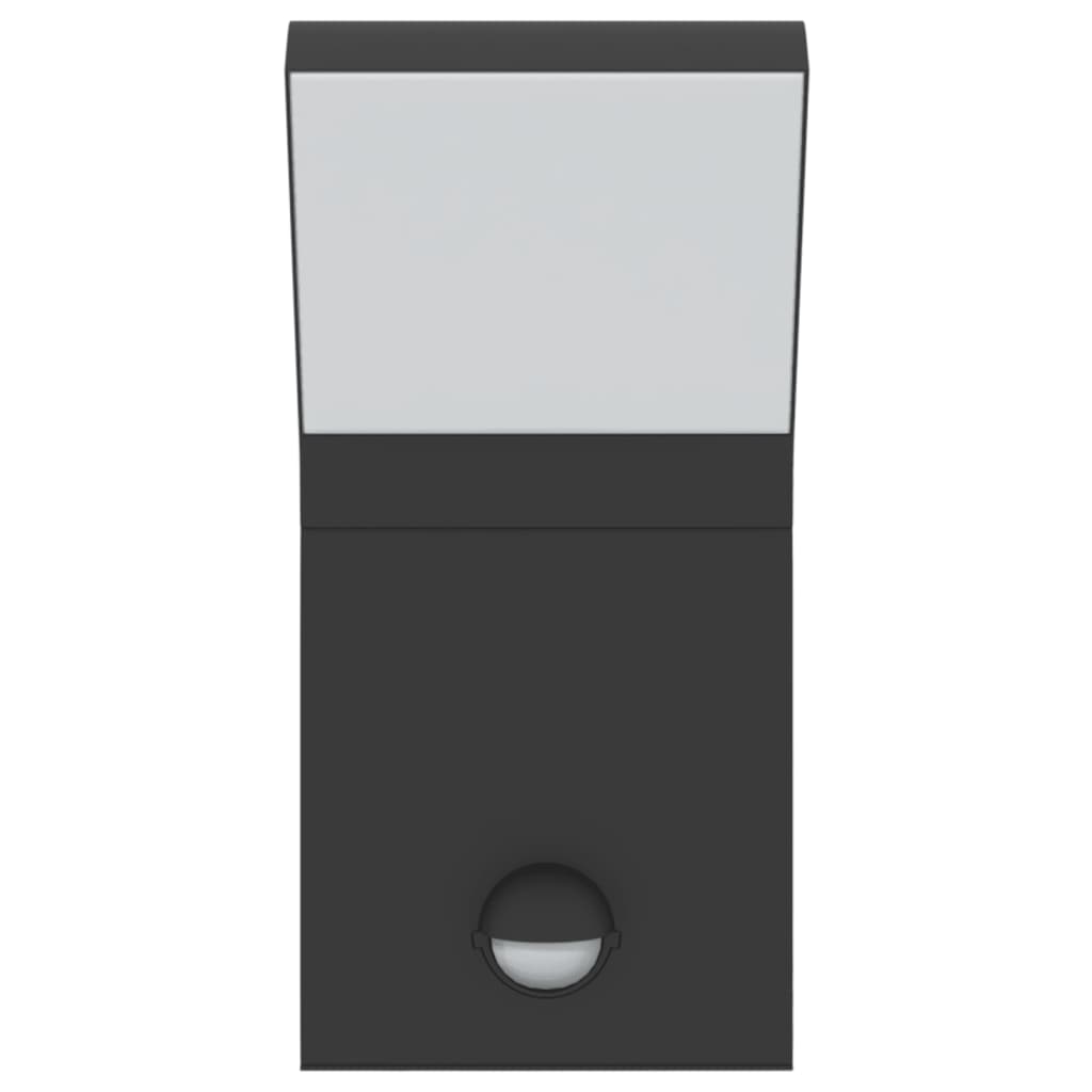 Vixl Lampă Exterioară De Perete Cu Led/Senzor, Aluminiu Turnat Negru