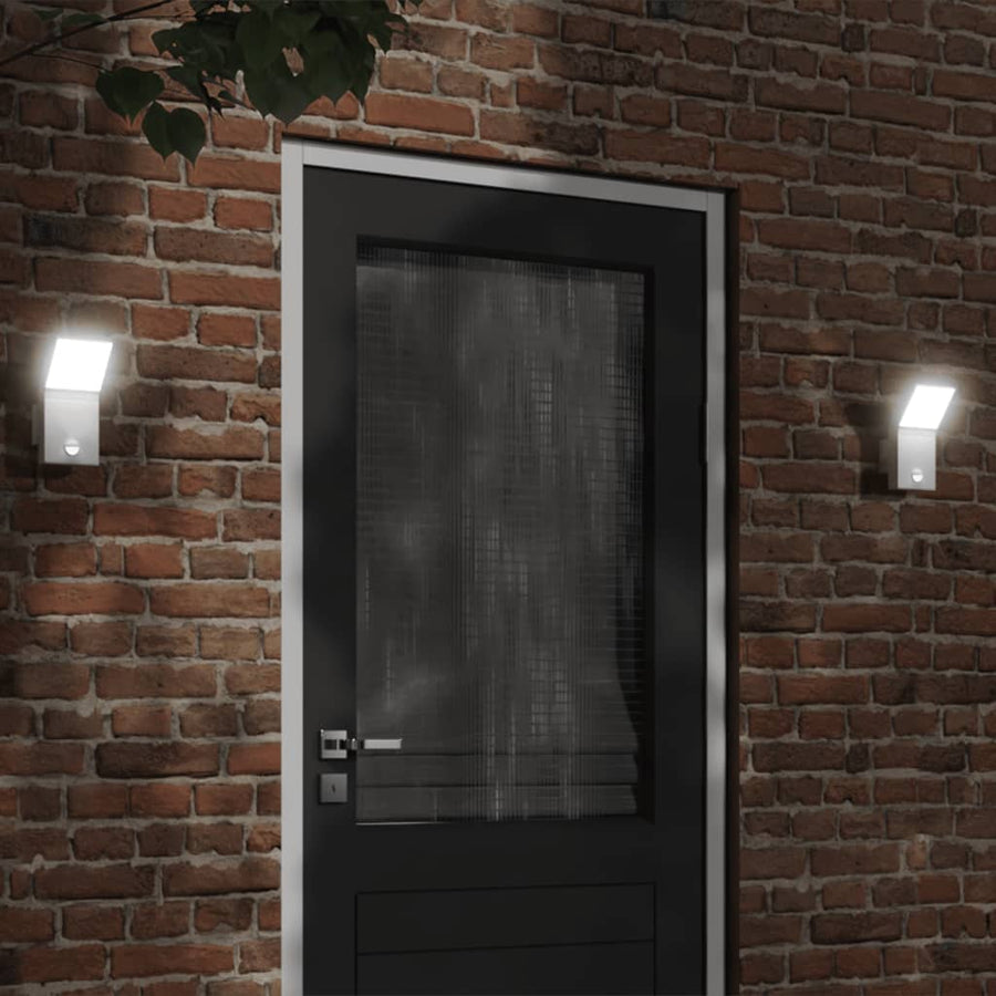 Vixl Lampă Exterioară De Perete Cu Led/Senzor, , Aluminiu Turnat Alb