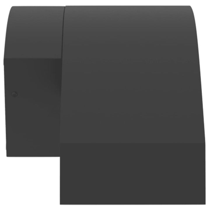 Vixl Lămpi Exterioare De Perete Cu Led/Senzor 2 Buc. Aluminiu Negru